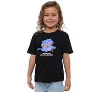 K-Pop Demon Hunters Cute Derpy Tiger Cartoon Kids T Shirt, Navy, Noir, 7-8 Ans Mixte Enfant