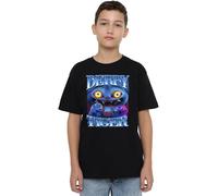K-Pop Demon Hunters - Derpy Tiger Bootleg Kids T Shirt, Black, 7-8