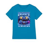 K-Pop Demon Hunters - Derpy Tiger Bootleg Kids T Shirt, Sapphire, 3-4