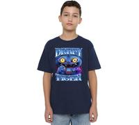 K-Pop Demon Hunters Derpy Tiger Bootleg Shirt, Navy, 3-4 Ans Unisex Kids