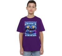 K-Pop Demon Hunters Derpy Tiger Bootleg Shirt, Purple, 5-6 Ans Unisex Kids
