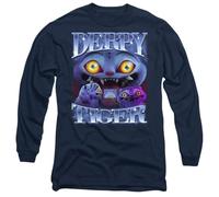 K-Pop Demon Hunters Derpy Tiger Bootleg Unisex Long Sleeve T Shirt, Navy, XXL
