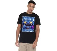 K-Pop Demon Hunters - Derpy Tiger Bootleg Unisex T Shirt, Black, X-Large