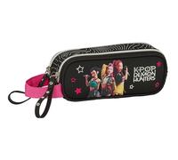 K-Pop Demon Hunters - Energy - Trousse Double pour Enfant, idéale pour Les Enfants d'âge Scolaire, Confortable et Polyvalente, résistance, 21 x 6 x 8 cm