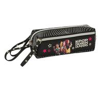 K-Pop Demon Hunters - Energy - Trousse Triple Petite, idéale pour Les Enfants d'âge Scolaire, Confortable et Polyvalente, résistance, 22 x 6 x 8,5 cm