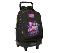 Safta Sac à dos à roulettes K-pop Demon Hunters 33 l Noir Enfants