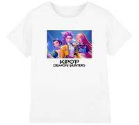 K-Pop Demon Hunters - Heroic Huntrix Huntr/X Kids T Shirt, White, 12-13 Years