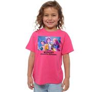 K-Pop Demon Hunters Heroic Huntrix Huntr/X Kids T Shirt, White, Fuchsia, 7-8 Ans Mixte Enfant