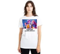 K-Pop Demon Hunters Heroic Huntrix Huntr/X Ladies T Shirt, White, XXL Women's