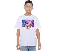K-Pop Demon Hunters Heroic Huntrix Huntr/X Shirt, White, 7-8 Ans Unisex Kids
