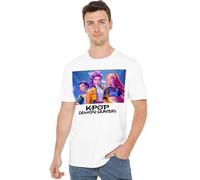 K-Pop Demon Hunters Heroic Huntrix Huntr/X Unisex T Shirt, White, Blanc, 5XL Mixte