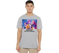 K-Pop Demon Hunters Heroic Huntrix Huntr/X Unisex T Shirt, White, Gris, XXL Mixte