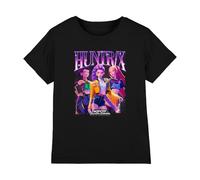 K-Pop Demon Hunters Huntrix Bootleg Shirt, Black, 3-4 Ans Unisex Kids