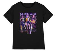 K-Pop Demon Hunters - Huntrix Huntr/X Golden Trio Pose Kids T Shirt, Black, 5-6
