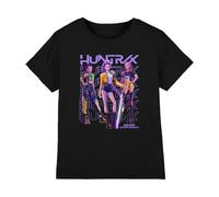 K-Pop Demon Hunters - Huntrix Huntr/X Golden Trio Pose Kids T Shirt, Black, 5-6