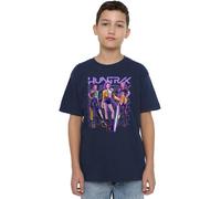 K-Pop Demon Hunters Huntrix Huntr/X Golden Trio Pose Kids T Shirt, Bleu Marine, 5-6 Ans Mixte Enfant