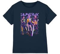 K-Pop Demon Hunters - Huntrix Huntr/X Golden Trio Pose Kids T Shirt, Navy, 7-8