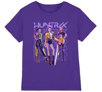 K-Pop Demon Hunters - Huntrix Huntr/X Golden Trio Pose Kids T Shirt, Purple, 5-6