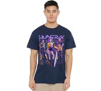 K-Pop Demon Hunters Huntrix Huntr/X Golden Trio Pose Unisex T Shirt, Navy