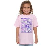 K-Pop Demon Hunters Huntrix Huntr/X Kids T-Shirt Unisexe pour Enfant Noir, Rose Clair, 12-13 Ans