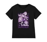 K-Pop Demon Hunters Huntrix Huntr/X Manga Panels Trio Shirt, Black, 12-13 Ans Unisex Kids