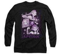 K-Pop Demon Hunters - Huntrix Huntr/X Manga Panels Trio Unisex Long Sleeve T Shirt, Black, Small