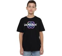 K-Pop Demon Hunters - Huntrix Huntr/X Pastel Logo Kids T Shirt, Black, 12-13 Years