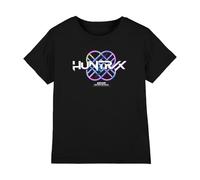 K-Pop Demon Hunters - Huntrix Huntr/X Pastel Logo Kids T Shirt, Black, 7-8 Years