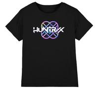 K-Pop Demon Hunters - Huntrix Huntr/X Pastel Logo Kids T Shirt, Black, 9-11 Years