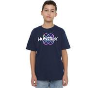 K-Pop Demon Hunters Huntrix Huntr/X Pastel Logo Kids T Shirt, Black, Bleu Marine, 9-11 Jahre Unisexe-Enfants et Adolescents