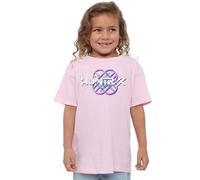 K-Pop Demon Hunters Huntrix Huntr/X Pastel Logo Kids T Shirt, Black, Rose Clair, 9-11 Ans Mixte Enfant