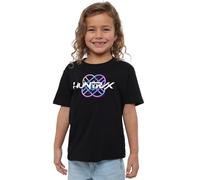 K-Pop Demon Hunters Huntrix Huntr/X Pastel Logo Shirt, Black, 7-8 Ans Unisex Kids
