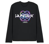 K-Pop Demon Hunters - Huntrix Huntr/X Pastel Logo Unisex Long Sleeve T Shirt, Black, Medium
