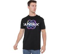 K-Pop Demon Hunters Huntrix Huntr/X Pastel Logo Unisex T Shirt, Black, Noir, 5XL Mixte