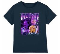 K-Pop Demon Hunters - Huntrix Huntr/X Rumi Bootleg Kids T Shirt, Navy, 7-8