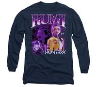 K-Pop Demon Hunters Huntrix Huntr/X Rumi Bootleg Unisex Long Sleeve T Shirt, Navy, XL