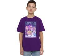 K-Pop Demon Hunters Huntrix Huntr/X World Tour Billboard Shirt, Purple, 7-8 Ans Unisex Kids