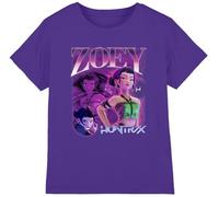 K-Pop Demon Hunters - Huntrix Huntr/X Zoey Bootleg Kids T Shirt, Purple, 12-13