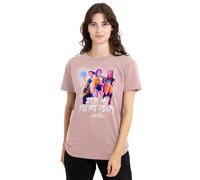 K-Pop Demon Hunters Huntrix It's My Birthday Group Ladies T Shirt, Pink, Large, Women's