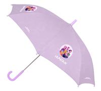 K-POP Demon Hunters - ICONIC - Parapluie automatique, 8 panneaux, tiges métalliques, confortable et polyvalent, résistance, 60 cm, matériau polyester