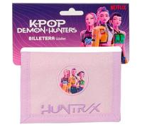 K-POP Demon Hunters - ICONIC - Portefeuille portefeuille avec tête, porte-monnaie, confortable et polyvalent, résistance, 12,5 x 9,5 cm