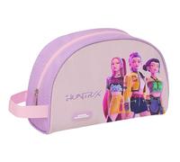 K-POP Demon Hunters - ICONIC - Trousse scolaire pour enfant avec poignée, trousse de toilette, adaptable au chariot, idéale pour les enfants de 5 à 14 ans, confortable et polyvalente, résistance, 28 x
