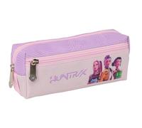 K-Pop Demon Hunters - Iconic - Trousse Triple Petite, idéale pour Les Enfants d'âge Scolaire, Confortable et Polyvalent, résistance, 22 x 6 x 8,5 cm