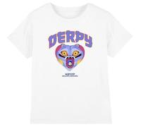 K-Pop Demon Hunters Kpop Demon Hunters-Derpy Collegic Shirt, White, 7-8 Ans Unisex Kids