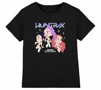 K-Pop Demon Hunters Kpop Demon Hunters-Huntrix Chibi Group Shirt, Black, 9-11 Ans Unisex Kids