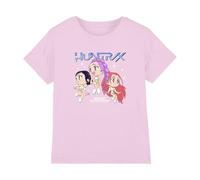 K-Pop Demon Hunters Kpop Demon Hunters-Huntrix Chibi Group Shirt, Light Pink, 9-11 Ans Unisex Kids