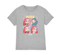 K-Pop Demon Hunters Kpop Demon Hunters-Huntrix Mira Chibi Boxes Shirt, Heather Grey, 3-4 Ans Unisex Kids