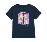 K-Pop Demon Hunters Kpop Demon Hunters-Huntrix Rumi Chibi Boxes Shirt, Navy, 3-4 Ans Unisex Kids