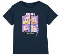 K-Pop Demon Hunters Kpop Demon Hunters-Huntrix Rumi Chibi Boxes Shirt, Navy, 7-8 Ans Unisex Kids