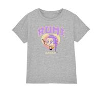 K-Pop Demon Hunters Kpop Demon Hunters-Huntrix Rumi Collegic Shirt, Heather Grey, 7-8 Ans Unisex Kids